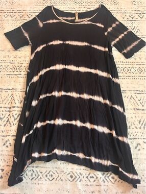 Jesse & J Women's Tie-Dye Tunic Dress 1X
